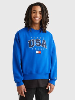 Modern Boxy Fit Sweatshirt mit Logo BLAU Tommy Hilfiger