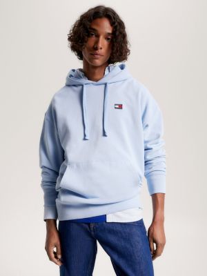 Felpa Tommy Hilfiger blue donna regular fit con cappuccio