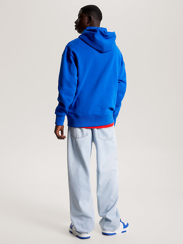Small Badge Relaxed Hoody | BLUE | Tommy Hilfiger