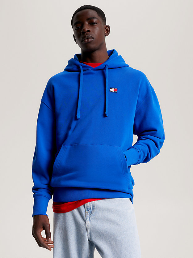 Small Badge Relaxed Hoody | BLUE | Tommy Hilfiger