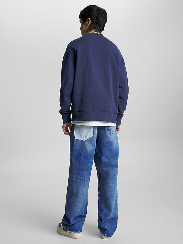 Badge Terry Relaxed Fit Sweatshirt | BLUE | Tommy Hilfiger