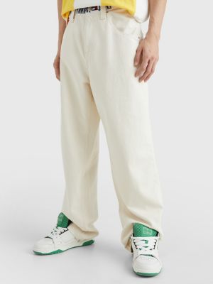 jean baggy aiden en denim recyclé denim pour hommes tommy jeans