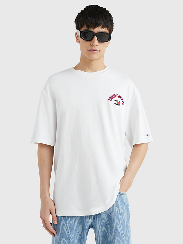 WHITE Modern Prep Oversized Fit T-Shirt for men TOMMY JEANS