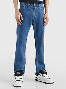 jeans ryan relaxed fit dritti denim da uomo tommy jeans