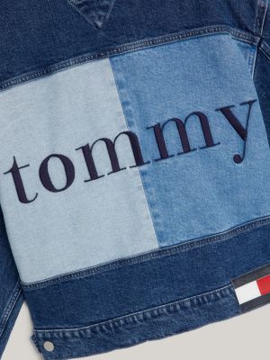 Tommy jeans denim jacket clearance back logo