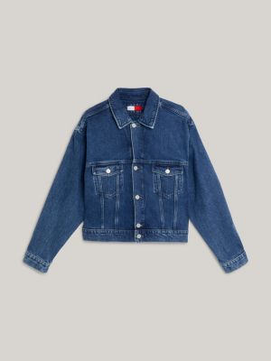 Tommy jeans denim jacket back outlet logo