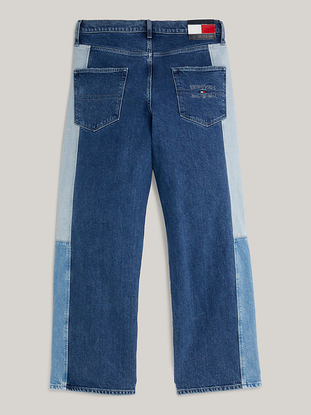 denim baggy fit three-tone jeans for men tommy jeans