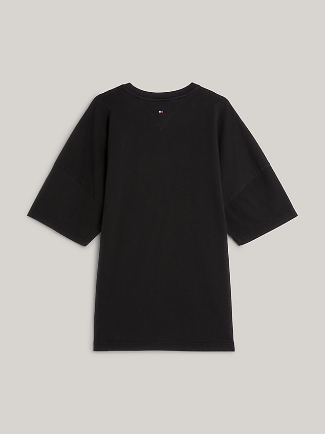 black essential t-shirt mit logo für herren - tommy jeans