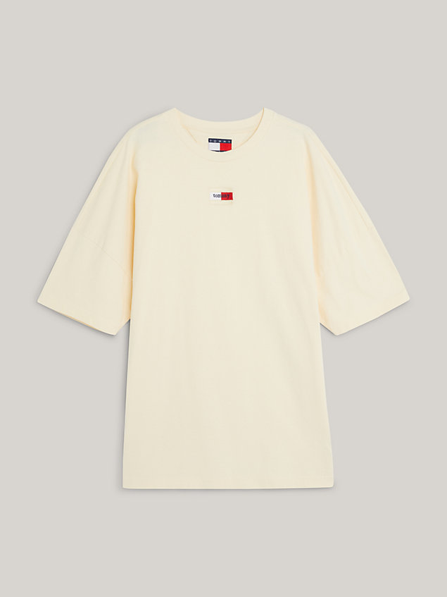 yellow essential logo t-shirt for men tommy jeans