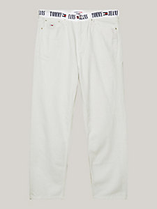 denim skater baggy white recycled jeans for men tommy jeans