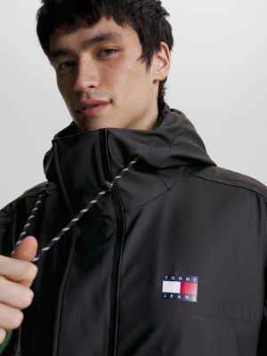 Hilfiger Black Waterproof Chicago Long Relaxed | | Tommy Windbreaker Hooded