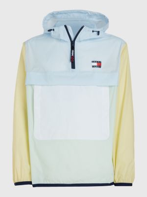 Colour-Blocked Packable Waterproof Chicago Windbreaker | Blue | Tommy  Hilfiger