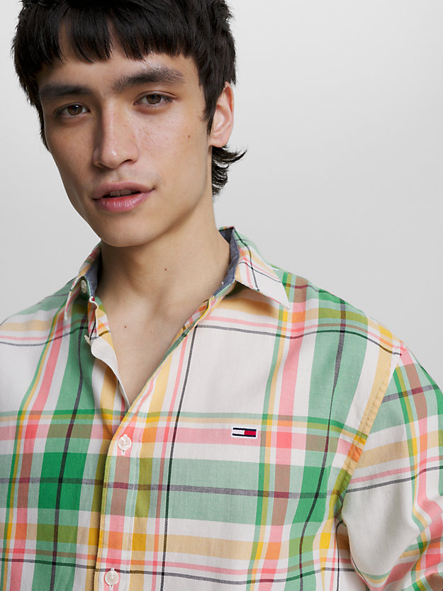 Essential Plaid Check Classic Fit Shirt | Green | Tommy Hilfiger