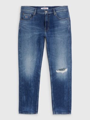 denim dad tapered distressed hemp jeans for men tommy jeans