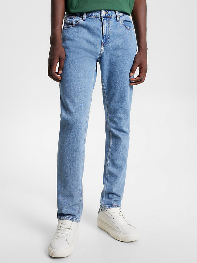 jean coupe standard ryan jambe droite denim pour hommes tommy jeans