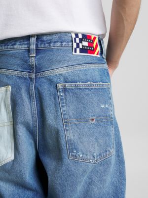 denim aiden archive baggy faded jeans for men tommy jeans