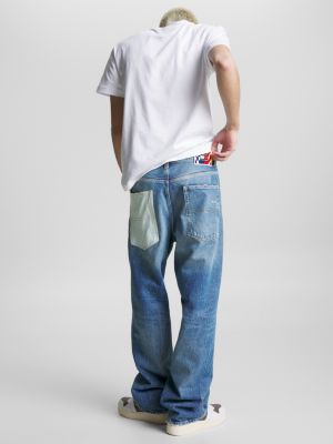 denim aiden archive baggy faded jeans for men tommy jeans