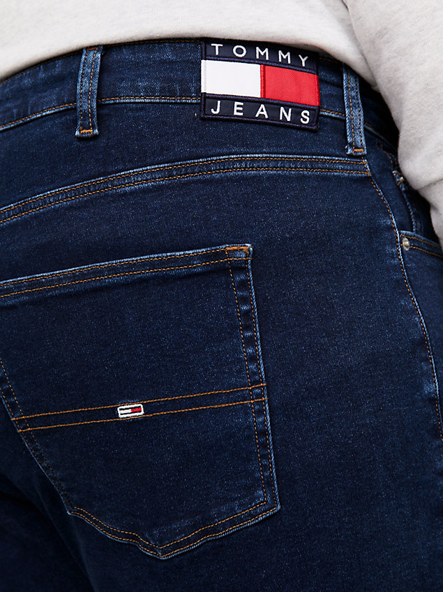 jean coupe standard ryan plus jambe droite denim pour hommes tommy jeans