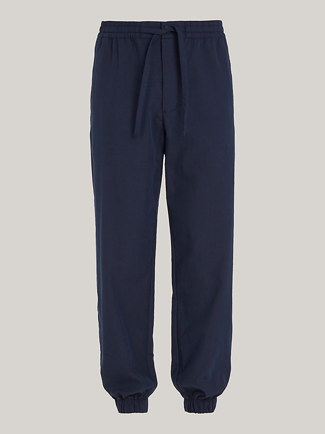blue letterman winddichte broek voor heren - tommy jeans