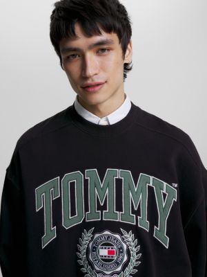 College Boxy Fit Logo Sweatshirt | BLACK | Tommy Hilfiger