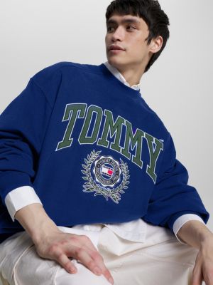 Tommy hilfiger men's collegiate logo deals sweatshirt