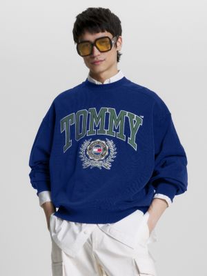 Tommy hilfiger men's shop collegiate logo sweatshirt