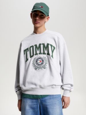 Grey tommy shop jeans sweatshirt