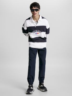 Archive Stripe Relaxed Rugby Shirt | BLUE | Tommy Hilfiger