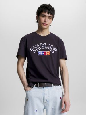 College T-Shirt | Hilfiger Logo Blue Hilfiger Monotype | Tommy