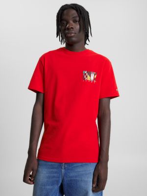 Tommy jeans multi logo t clearance shirt