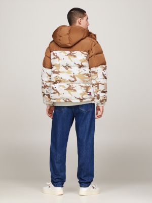 All-Over Print Tommy Puffer | Alaska Black Down | Hilfiger