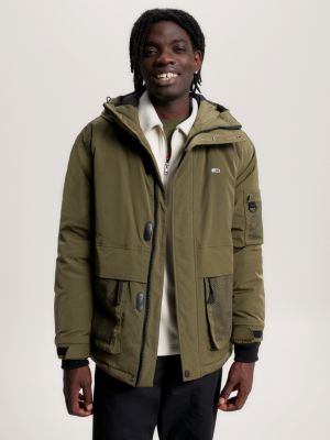 Essential Relaxed Padded Bomber Jacket | Green | Hilfiger Tommy