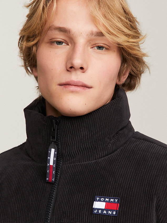 black cord recycled down alaska puffer for men tommy jeans