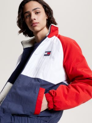 Tommy jeans hot sale red reversible jacket