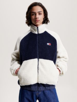 Tommy jeans two deals tone sherpa padded jacket