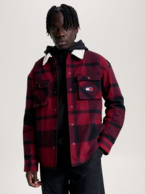 Tommy hilfiger flannel clearance jacket