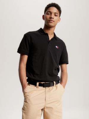 POLO A MANCHES LONGUES AVEC ECUSSON TH TOMMY HILFIGER - MW0MW07916 BDX -  Elle Et Lui