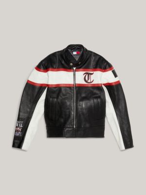 Red Leather Varsity Men Jacket & Bomber Leather Jacket Coat | PalaLeather, Red / S