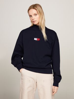 Oversized mock hot sale neck sweatshirt