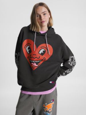 Tommy x Keith Haring Dual Gender Relaxed Fit Hoody | BLACK | Tommy Hilfiger