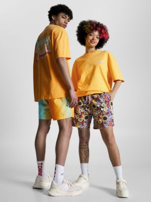 Tommy Jeans x Festival Logo Dual Gender T-Shirt | YELLOW | Tommy Hilfiger