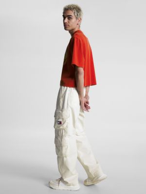 Tommy Jeans x Festival Aiden baggy cargobroek WIT Tommy Hilfiger