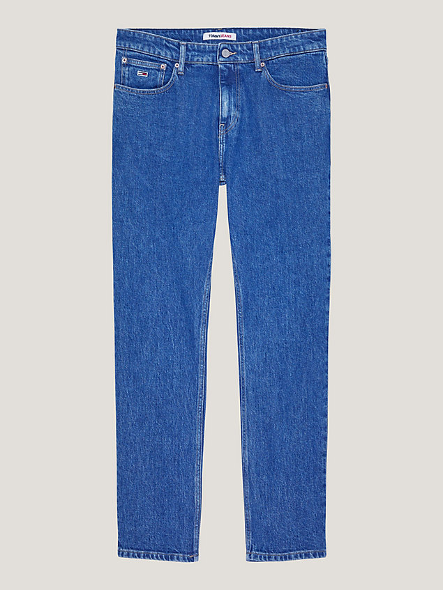 jean droit coupe standard ryan délavé denim pour hommes tommy jeans