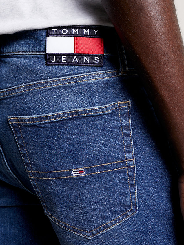 jeans ryan straight fit sbiaditi denim da uomo tommy jeans