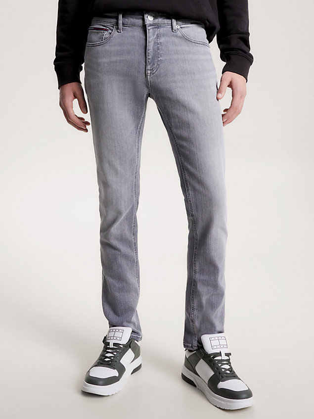 denim scanton slim jeans mit fade-effekt für herren - tommy jeans