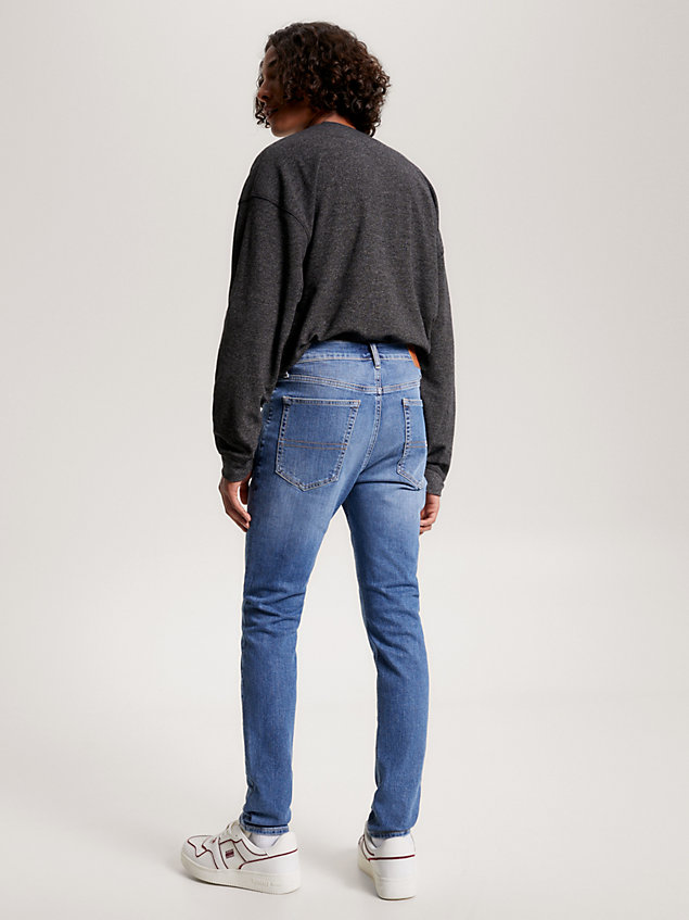 denim simon skinny jeans mit fade-effekt für herren - tommy jeans