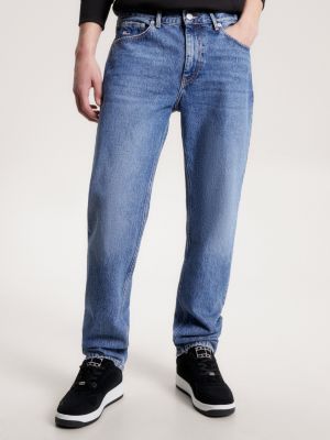 Ethan Relaxed Straight Logo Embroidery Jeans | Denim | Tommy Hilfiger