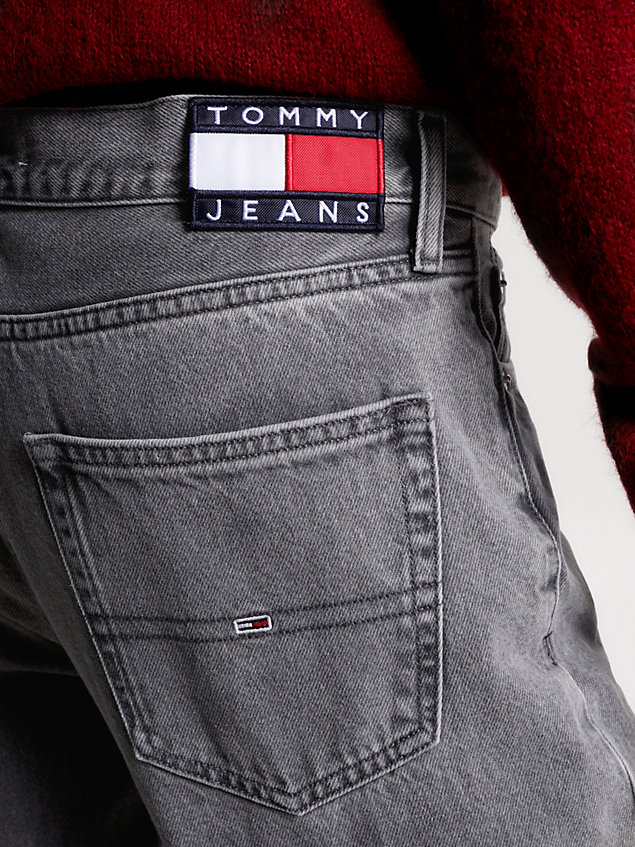 denim dad tapered jeans mit fade-effekt für herren - tommy jeans