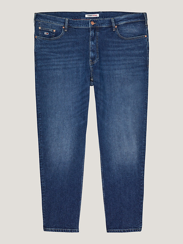 denim plus ryan straight jeans met fading voor heren - tommy jeans