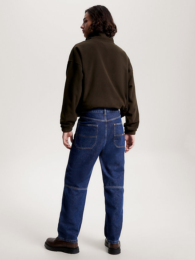 denim workwear skate jeans met wijde fit voor heren - tommy jeans